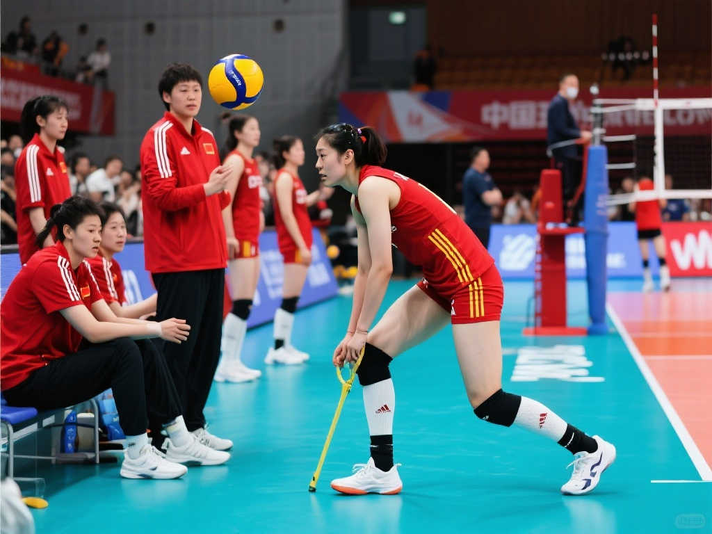 积极备战！中国女排训练公开课，李盈莹场边专注恢复